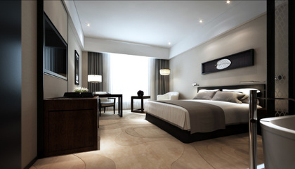 中州快捷酒店樣板房與會(huì)所設(shè)計(jì)效果圖解析